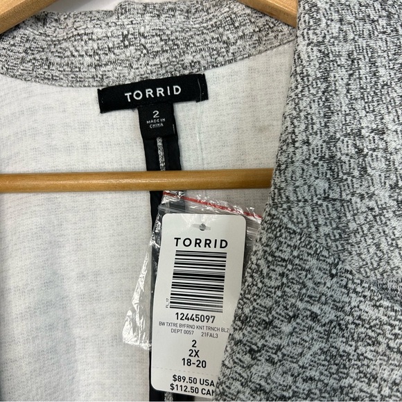 Torrid Studio Double Knit Boyfriend Blazer size 2 - Picture 4 of 8